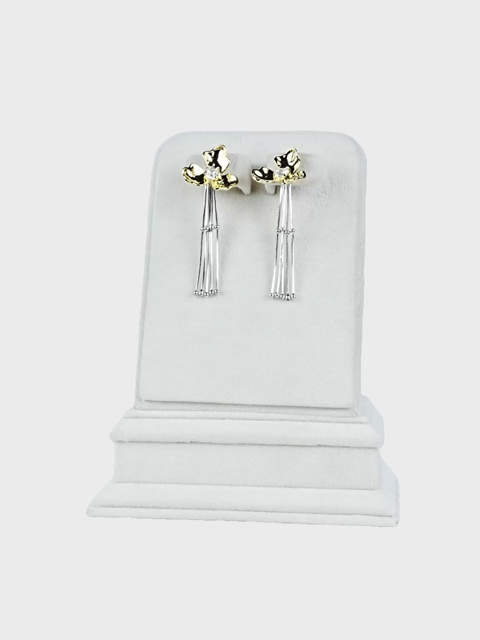 Aanura Floral Cascade Drop Earrings