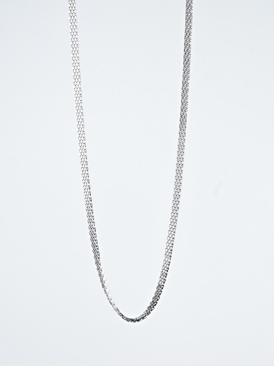 Rhodium Plating Anti Tarnish Waterproof Mesh Chain