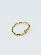 Aanura Serpent-Inspired  Diamond Coil Bracelet