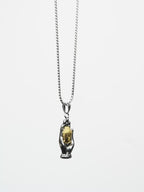 18K Gold & Silver Rhodium-Plated Buddha Waterproof Stainless Steel Chain