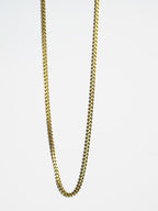 18K Gold-Plated Cuban Anti-Tarnish Waterproof Stainless Steel Chain for Men