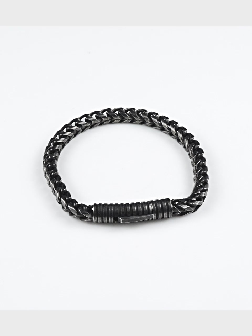 Black Plated Anti Tarnish Waterproof Barrel Bracelet