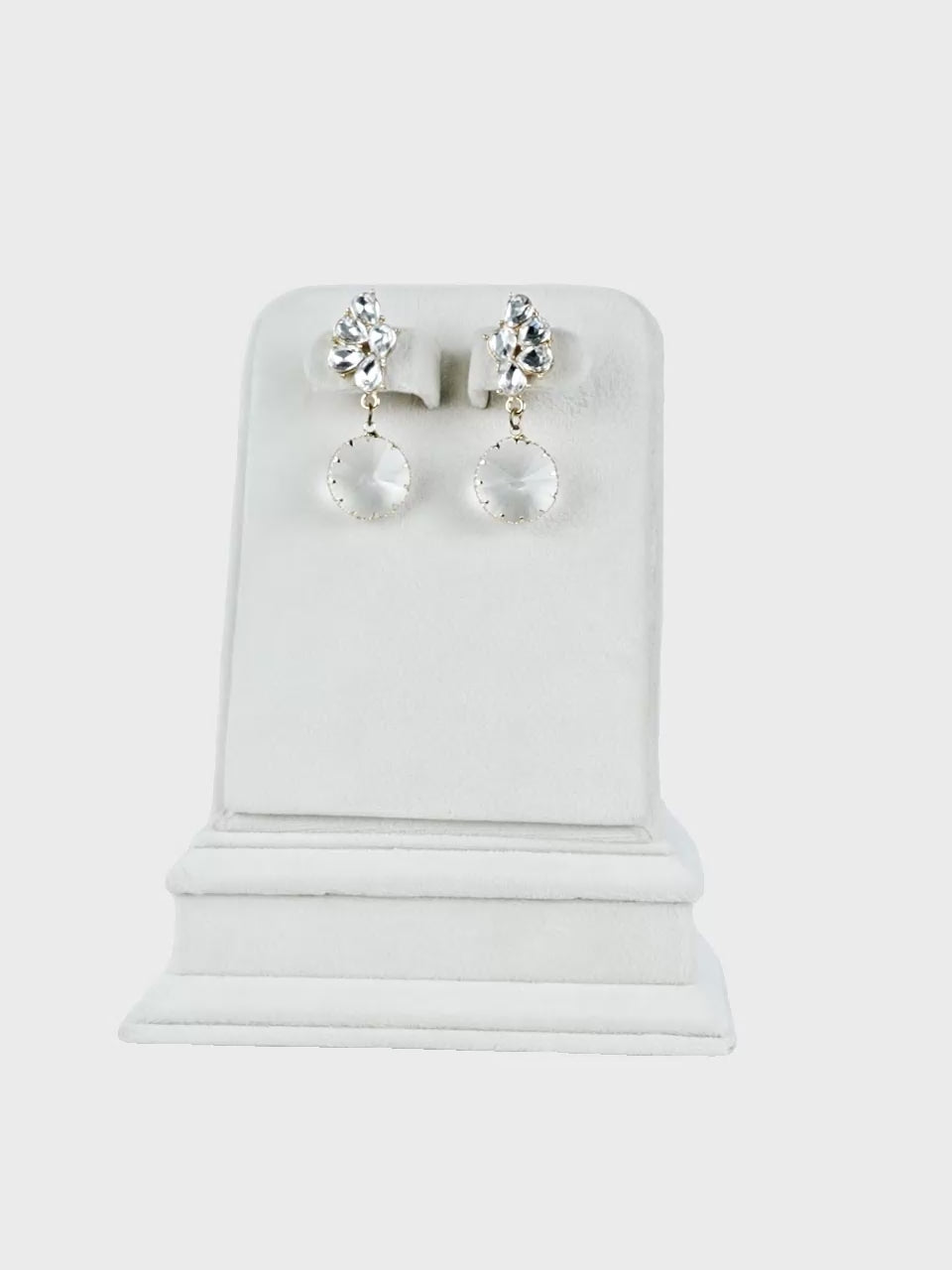 Aanura Crystal Drop Statement Earrings