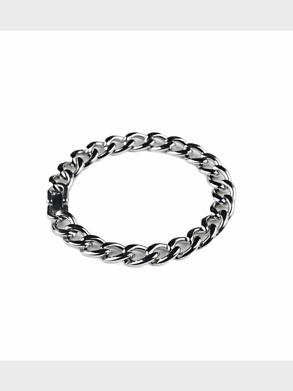 Rhodium Plating Anti Tarnish Waterproof C-Link Bracelet