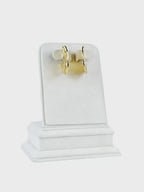Aanura Abstract Gold Statement Earrings