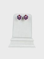 Aanura Emerald Green Leaf Stud Earrings