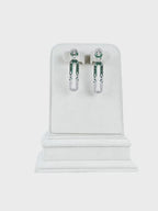 Aanura Blue & White Gradient Drop Earrings