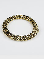 18K Gold Plated Anti Tarnish Waterproof Curb Bracelet