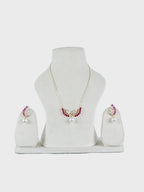 Aanura Wing Pearl Necklace & Earrings Set