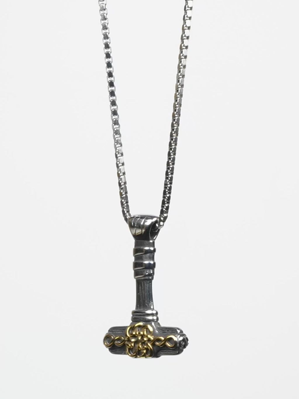Aanura Dual-Tone Hammer Chain For Men