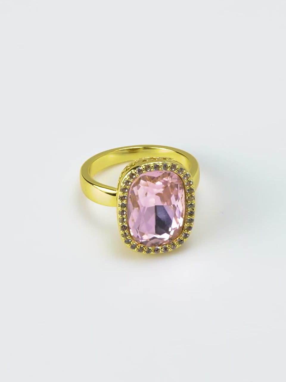 18K Gold Plated Geometric Anti-Tarnish Waterproof Ring