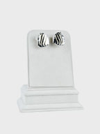 Aanura Molten Wave Dual-Tone Earrings