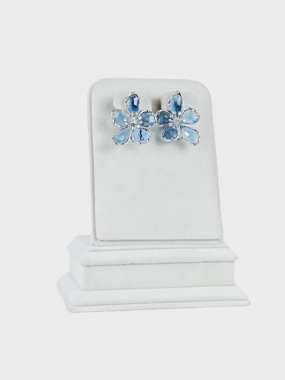 Aanura Turquoise Blossom Crystal Earring