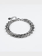 Rhodium Plating Anti Tarnish Waterproof Ladder Bracelet
