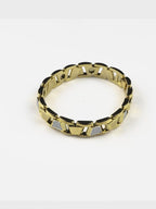 18K Gold-Plated Imperial Cuban Waterproof Stainless Steel Bracelet for Men