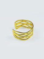 Aanura Golden Wave Cuff Bracelet