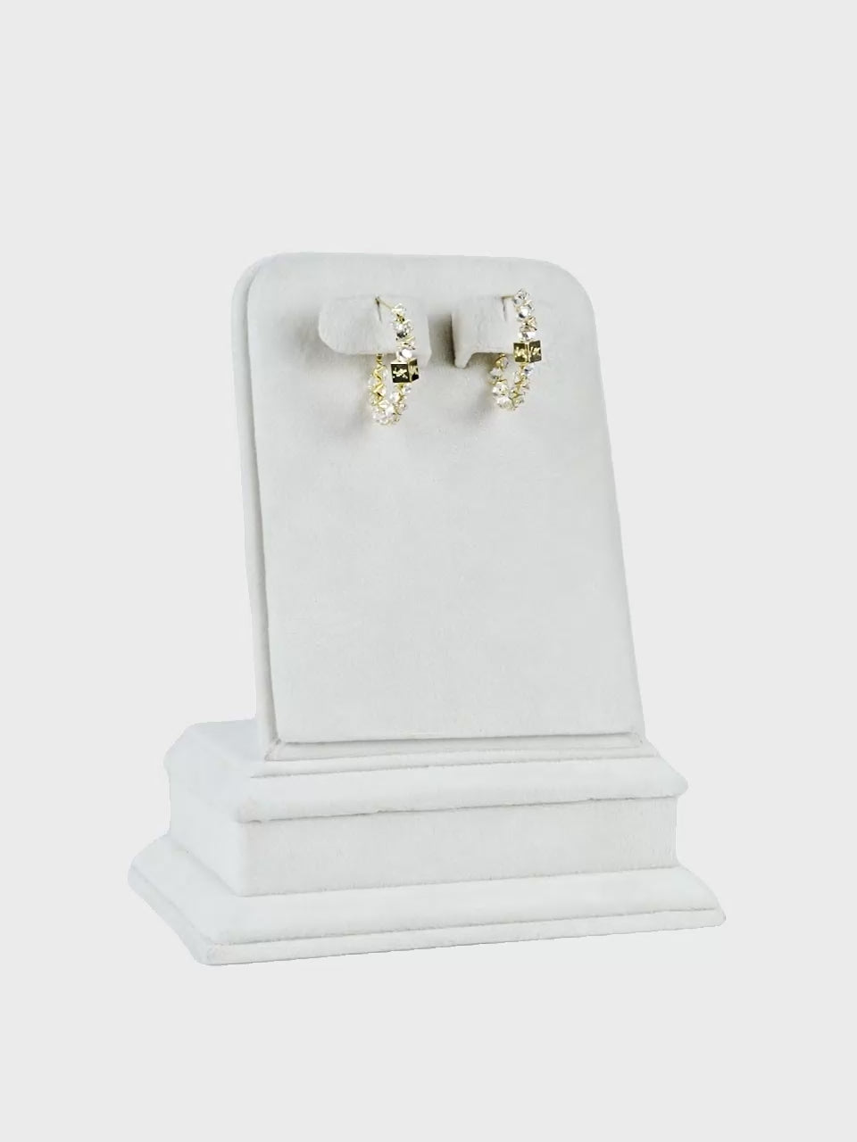 Aanura Crystal Hoop Earrings in Gold
