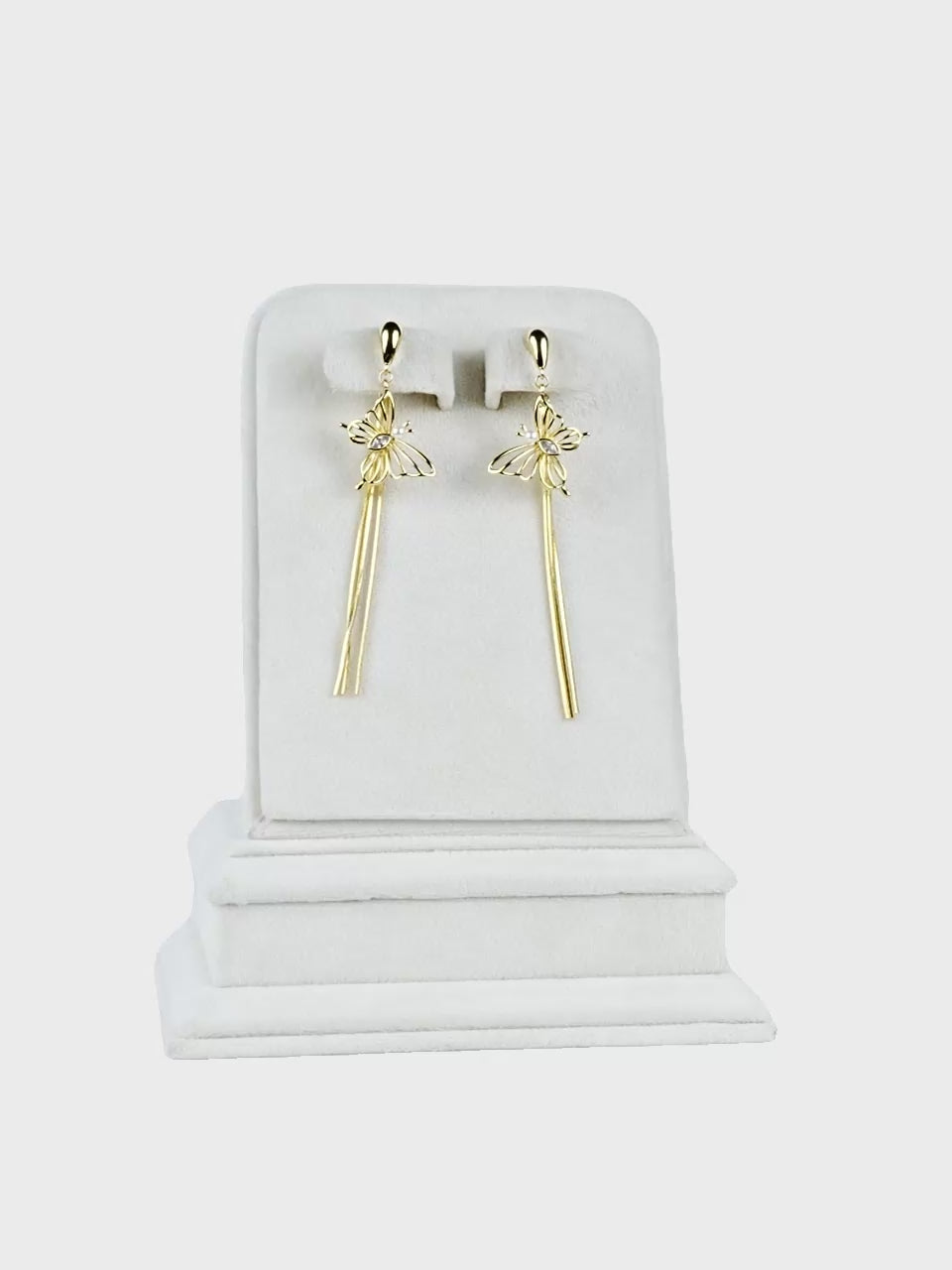 Aanura Butterfly Tassel Drop Earrings