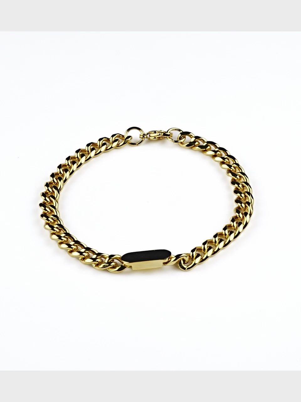 18K Gold Plated Anti Tarnish Waterproof Plate Bracelet