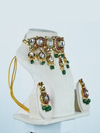 Aanura Gold Plated Traditional Necklace & Earring Set