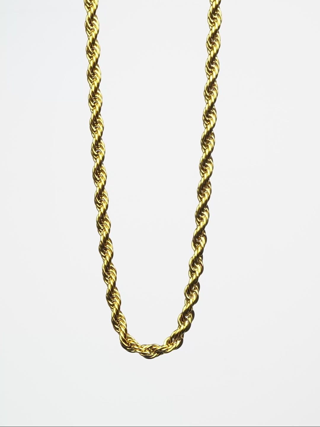 Aanura Men's Gold-Plated Twist Chain