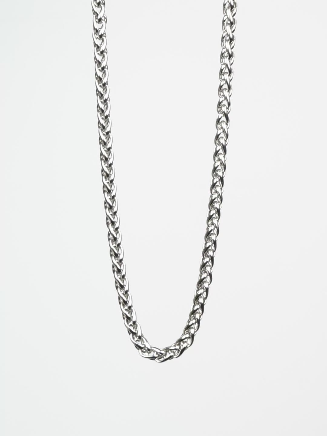 Aanura Silver Rope Chain for Men