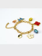 Aanura Multicolor Charm Butterfly Bracelet