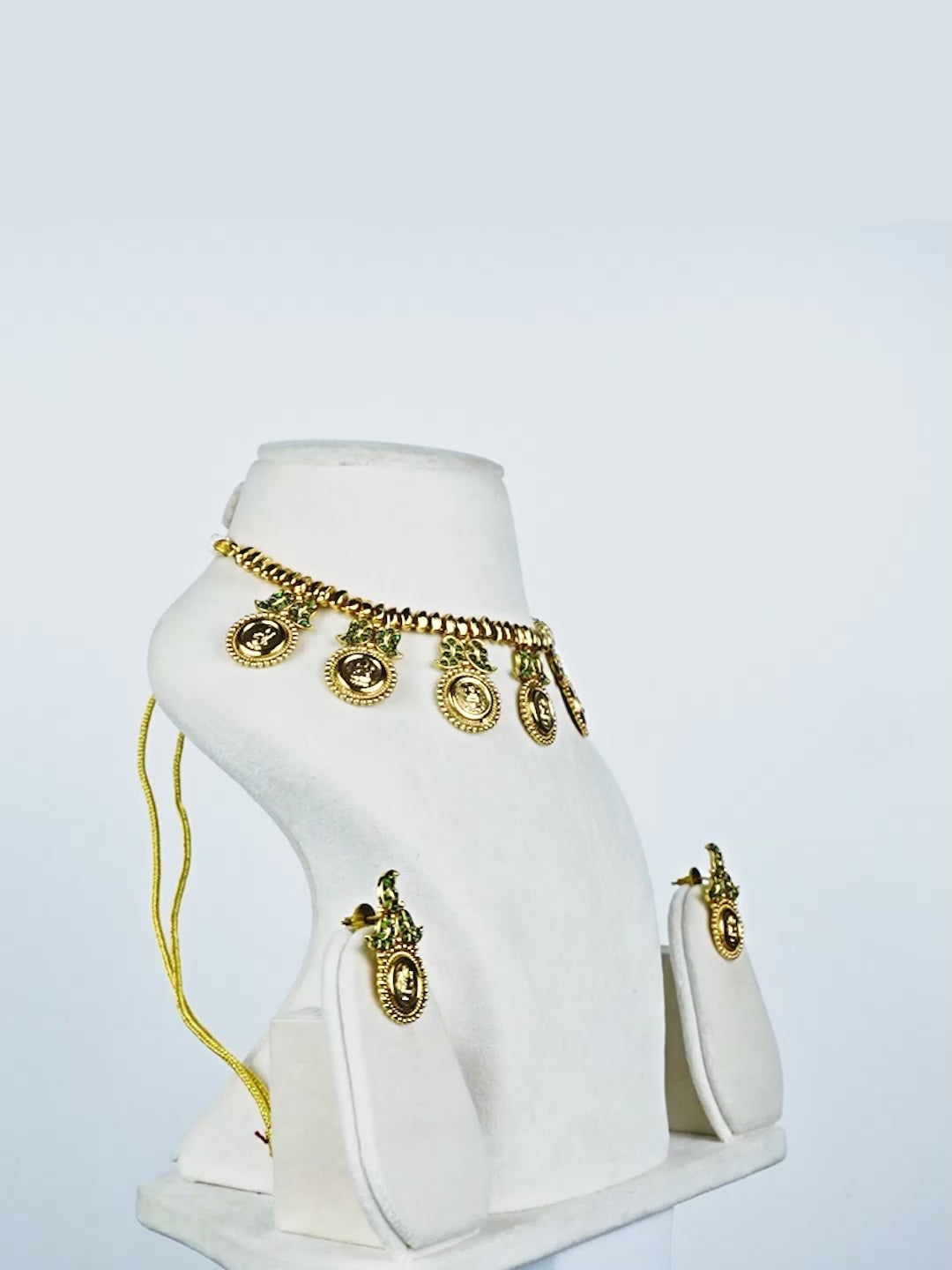 Aanura Temple Coin Choker Necklace