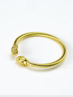 Aanura Twin Panther Rope C cuff Bracelet