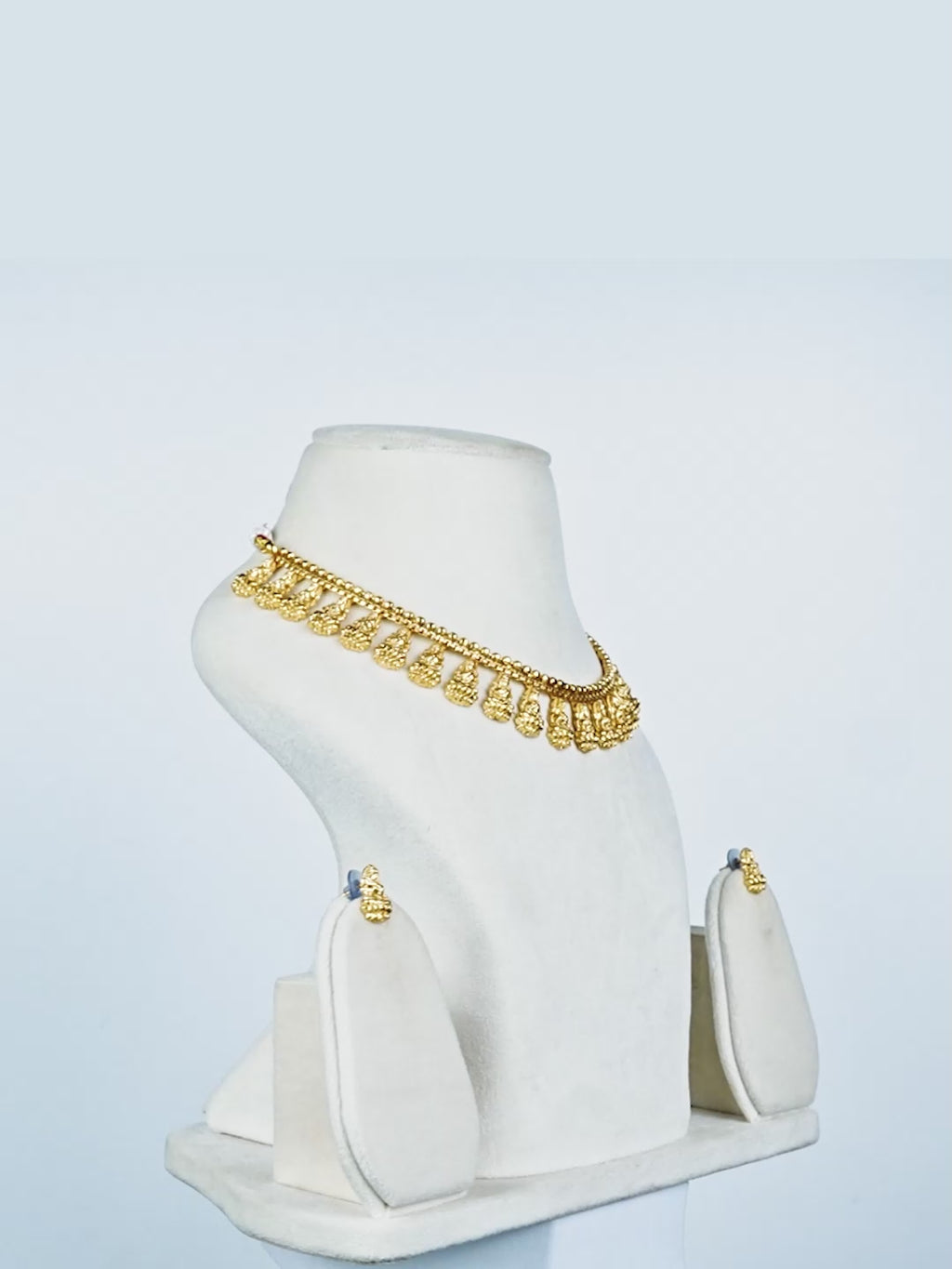 Aanura Antique Temple Goddess Choker Necklace Set