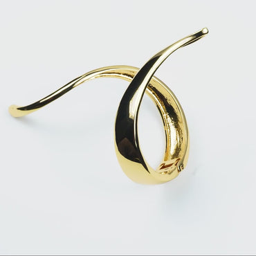 Aanura Gold Spiral Statement Bracelet