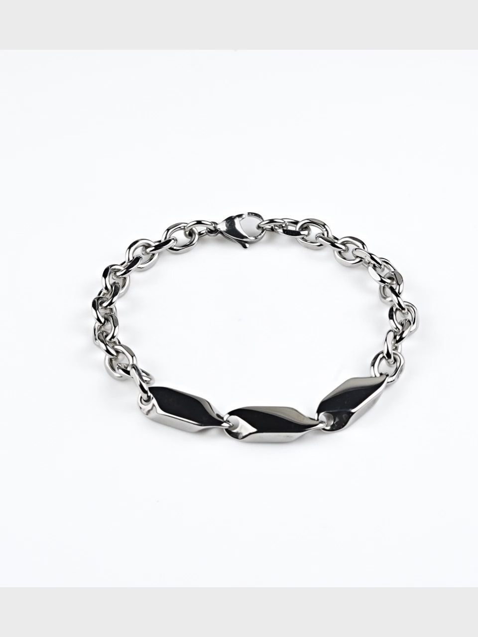 Rhodium Plating Anti Tarnish Waterproof Tag Bracelet