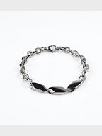 Rhodium Plating Anti Tarnish Waterproof Tag Bracelet