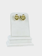 18K Gold Plated Heart Hoop Anti-Tarnish Waterproof Earrings