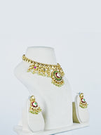 Aanura Royal Antique Choker Necklace with Earrings