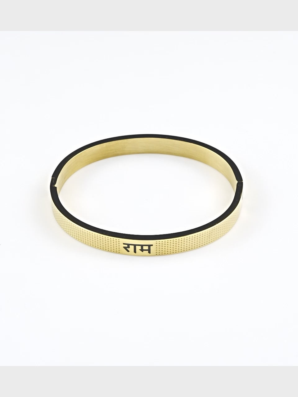 18K Gold Ram Anti-Tarnish Waterproof Kada Bracelet