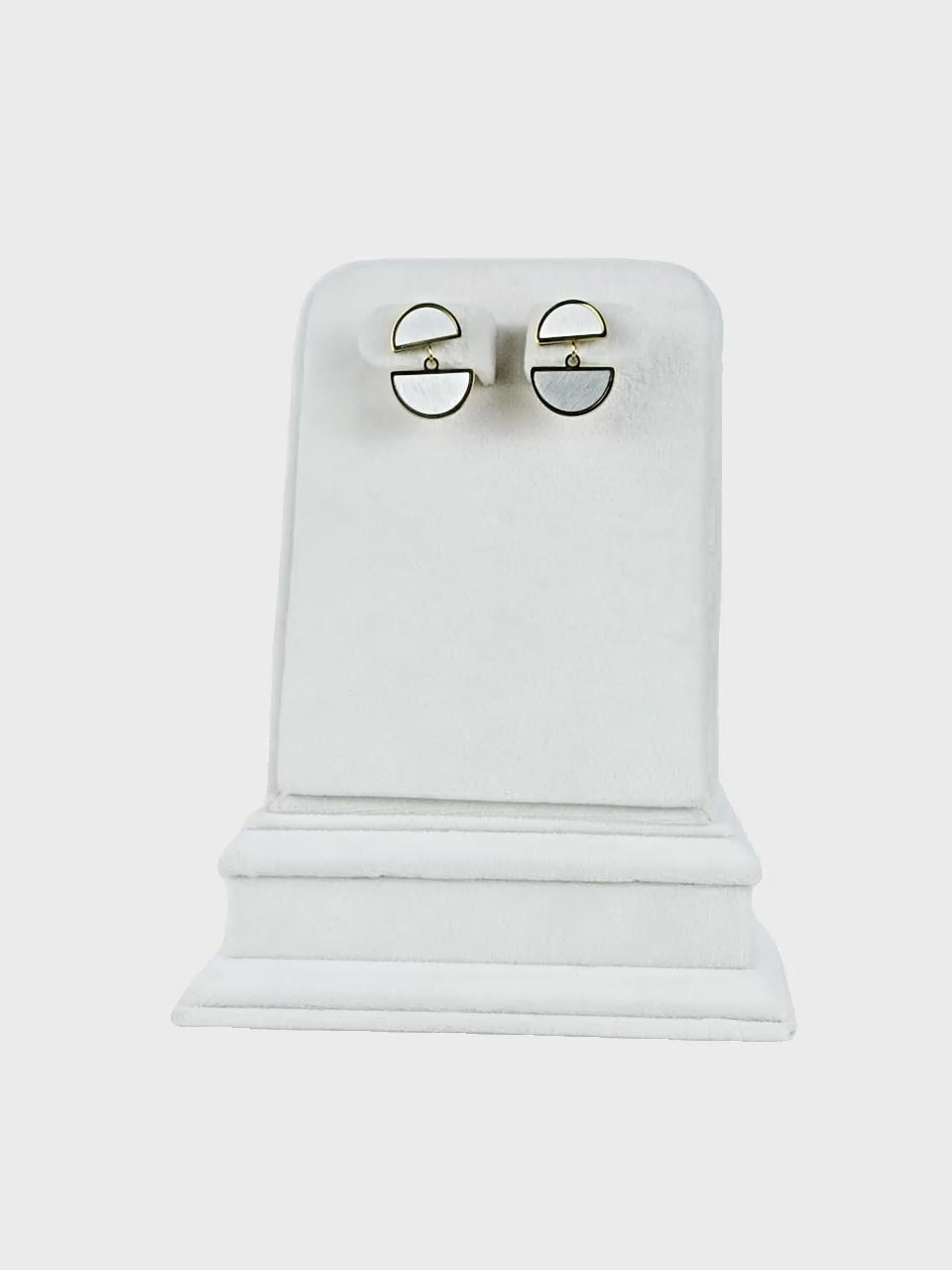 Aanura Eclipse Dual-Tone Geometric Earrings