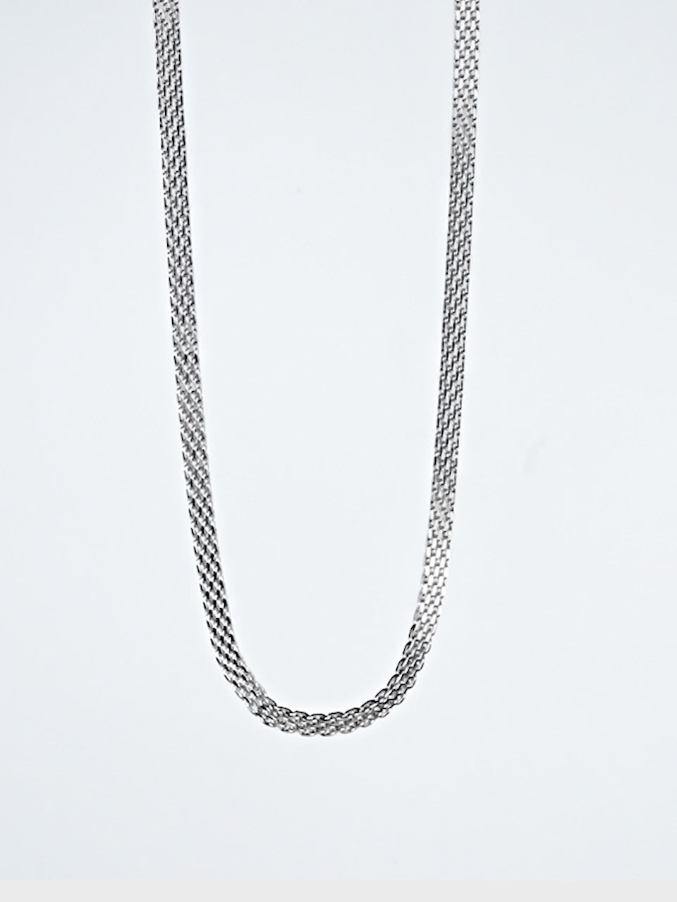 Rhodium plated Cuban Link Anti-Tarnish Waterproof Chain