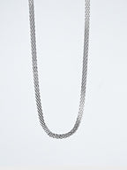 Rhodium plated Cuban Link Anti-Tarnish Waterproof Chain