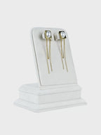 Aanura Pearl Chain Drop Earrings