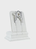 Aanura Silver Crystal Glam Earrings