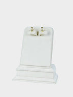 Pavé Link Hoop Earrings in 18K Gold Plating