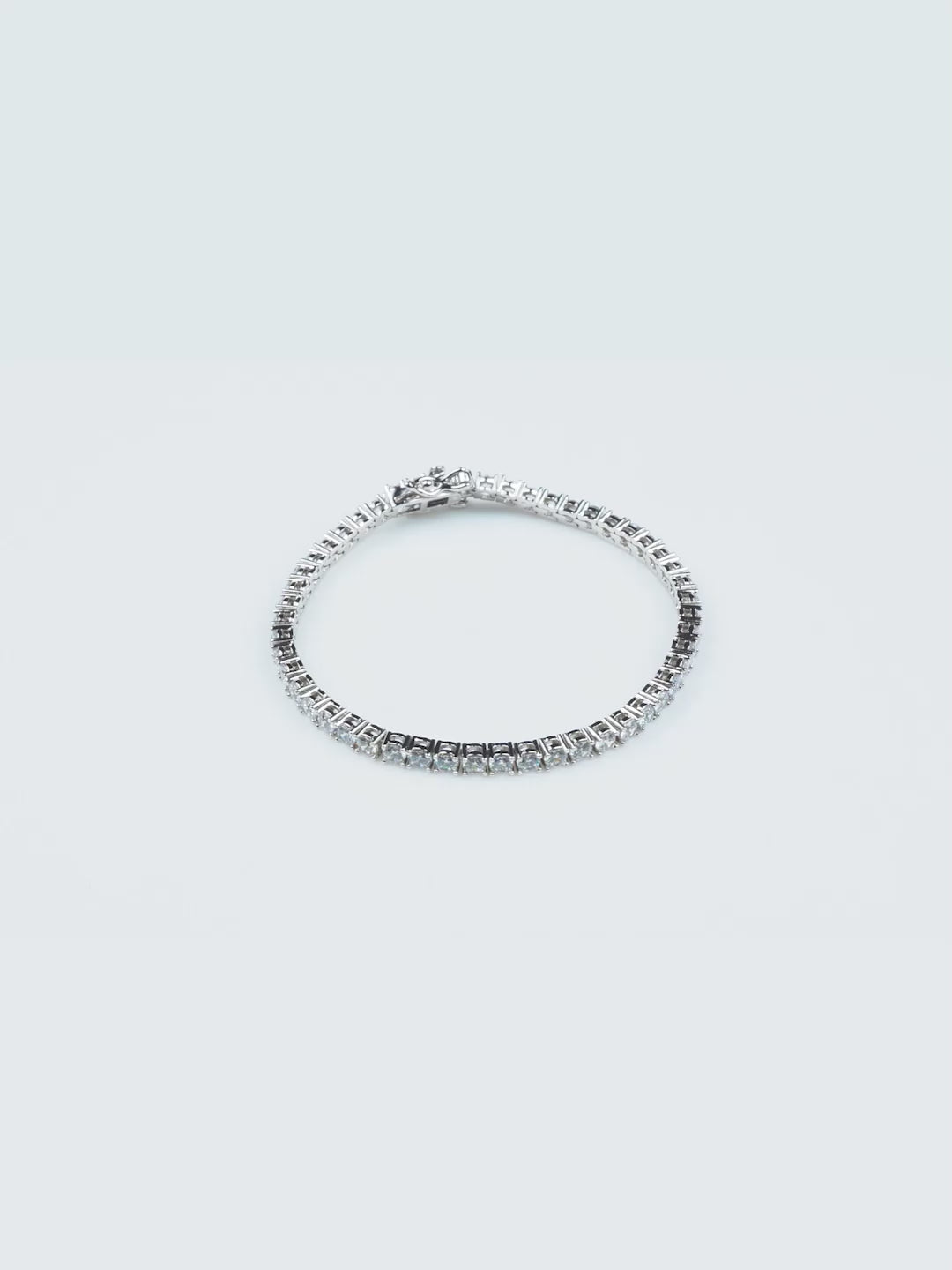 Aanura Diamond Elegance Silver Bracelet