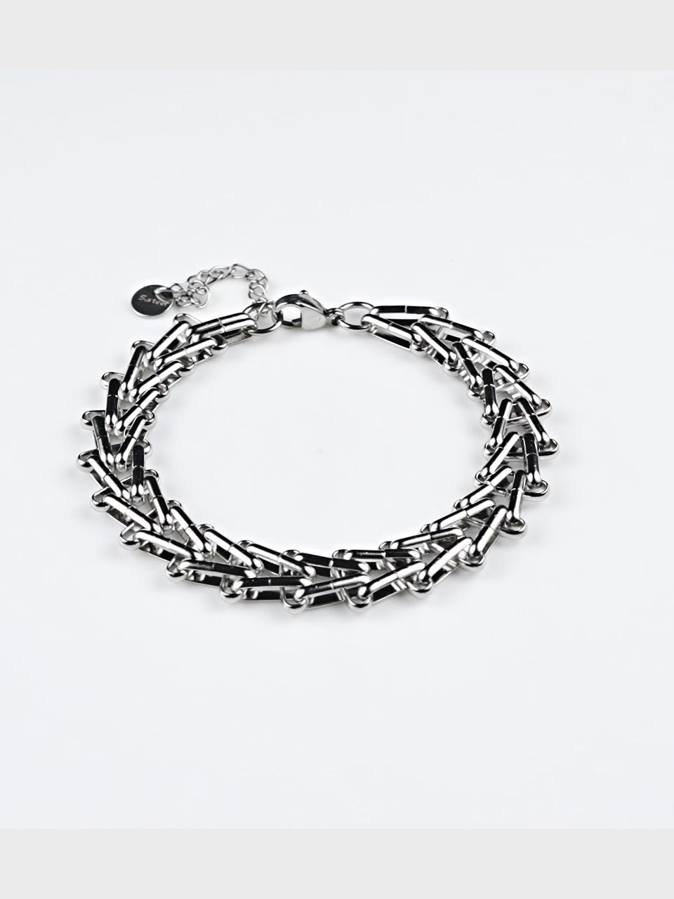 Rhodium Plating Anti Tarnish Waterproof Ladder Bracelet