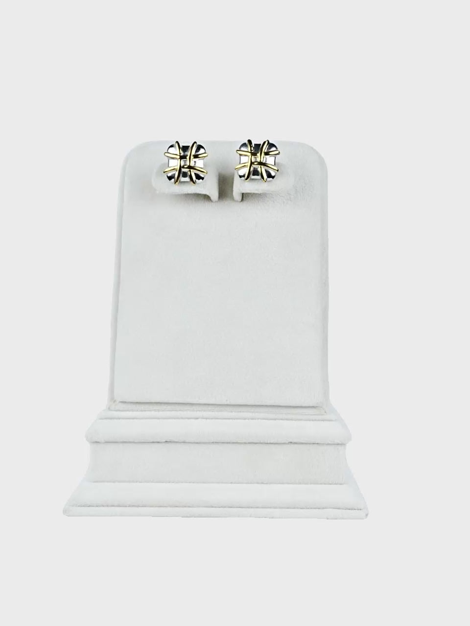 Aanura Stellar Grid Stainless Steel Stud Earrings