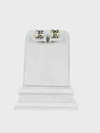 Aanura Stellar Grid Stainless Steel Stud Earrings