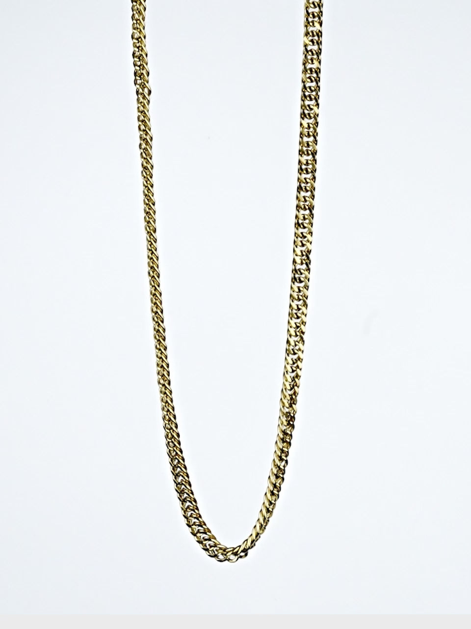 18K Gold Plated Cuban Chain Anti-Tarnish Waterproof Chain for Men