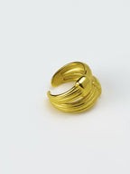 Rhodium-Plated Matte & Adjustable Silver Ring – Anti-Tarnish, Waterproof