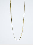 18K Gold Plated Sleek Weave Anti-Tarnish Waterproof Chain