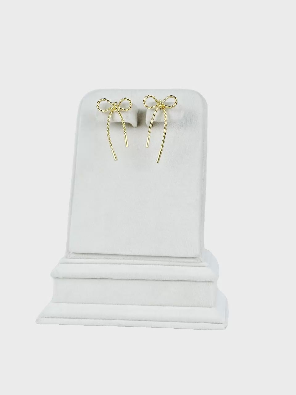 Golden Bow Twist Earrings – Aanura